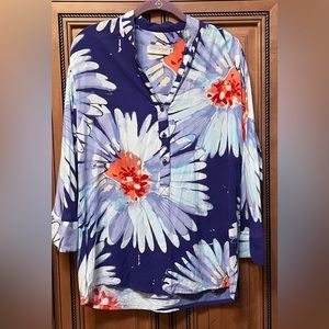 Vintage Jams World Lazy Daisy  pop over  blouse/top. Size Medium
